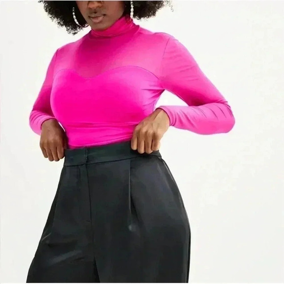 Intempo Black Wide Leg Elastic Pants Size Large NWT - Picture 3 of 12